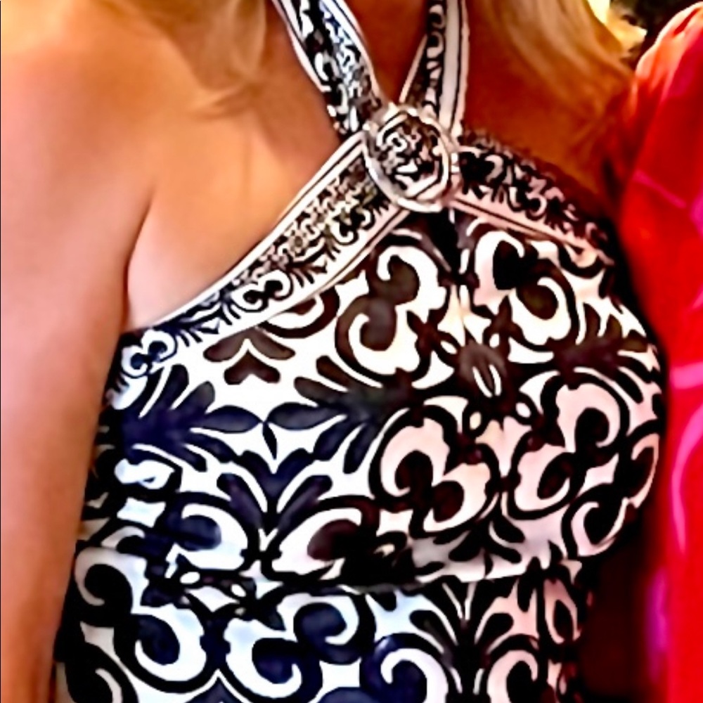 White House Black Market top, halter neck line